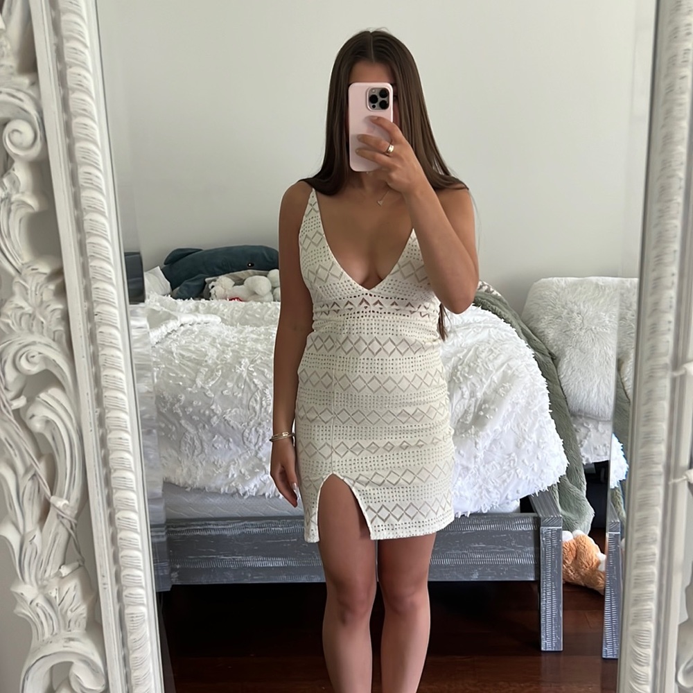 Pacsun lace white dress